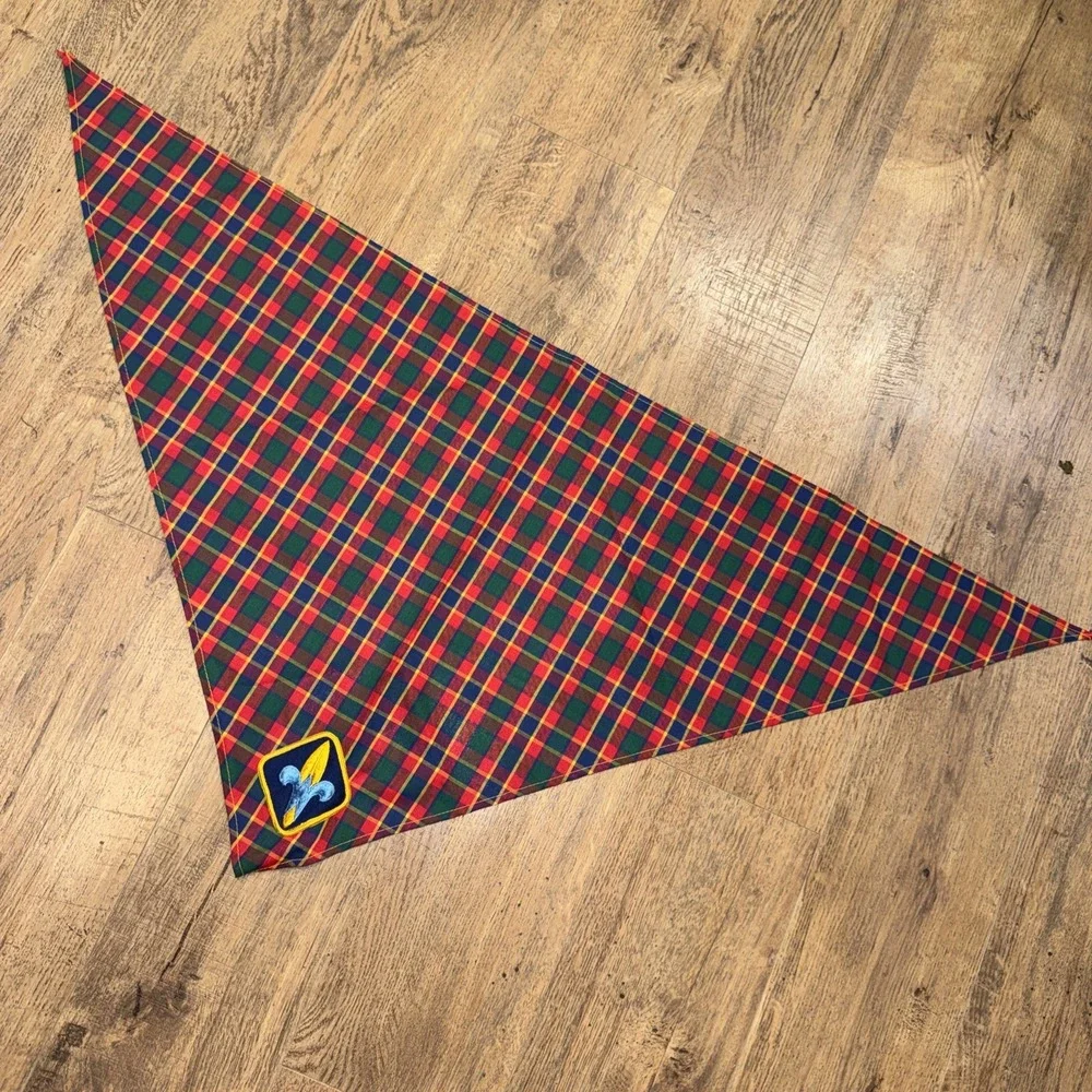 Vintage Boy Scouts Webelos Hat Scarf Metal Slide